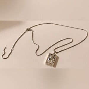 Awe Inspired Tarot Moon Reversible Pendant 925 Sterling Silver Turquoise Topaz